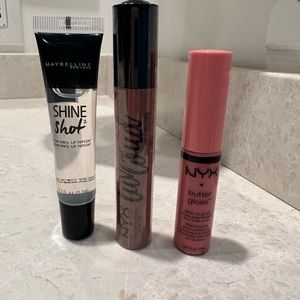 NWT Maybelline, NYX Lip Bundle